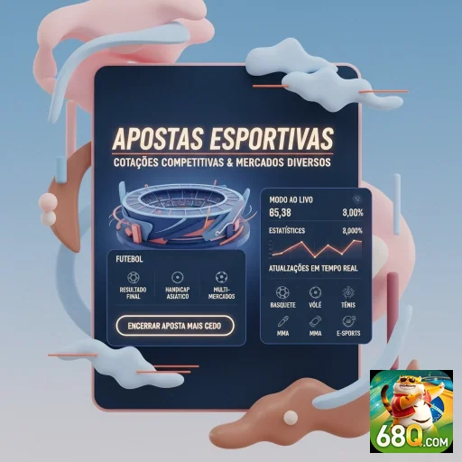 Tela do aplicativo 68q mostrando apostas esportivas ao vivo.
