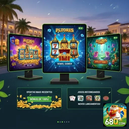 Tela com jogos VIP destacados no 68q para usuários.