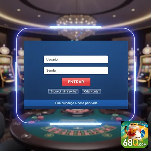 Tela de login do 68q com campos para usuário e senha.