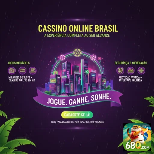 Interface do 68q destacando cassinos online e opções de jogos.