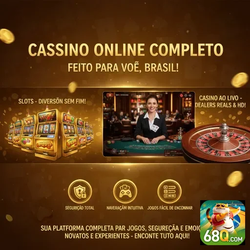 Interface do cassino online 68q com jogos e dealer ao vivo.