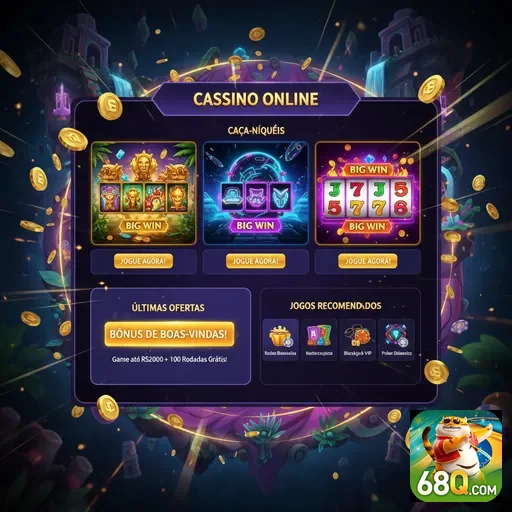Interface de caça-níqueis da 68q com jackpots em destaque.