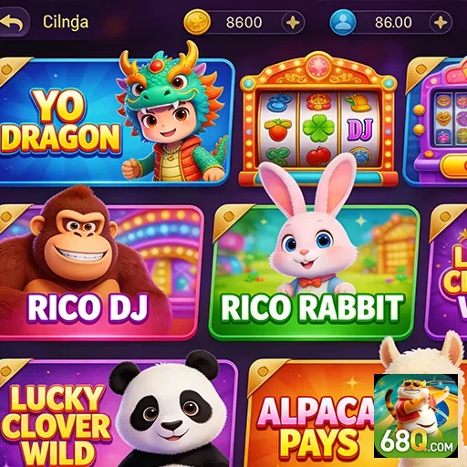 Interface da plataforma 68q com slots móveis variados.