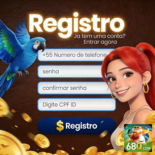 Usuária do 68q registrando-se no app com segurança.